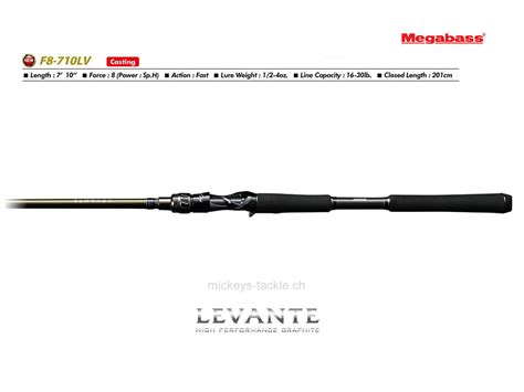 megabass levante f8-710 lv|Megabass Levante Baitcasting F8.